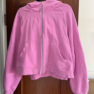 Lululemon scuba crop full zip hoodie